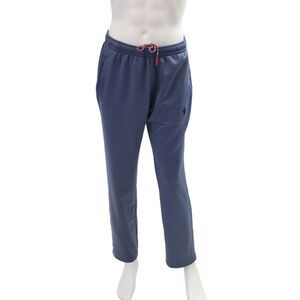 Boast Mens Drawstring Waist pocketed Straight Leg Athletic Pants Blue Size M